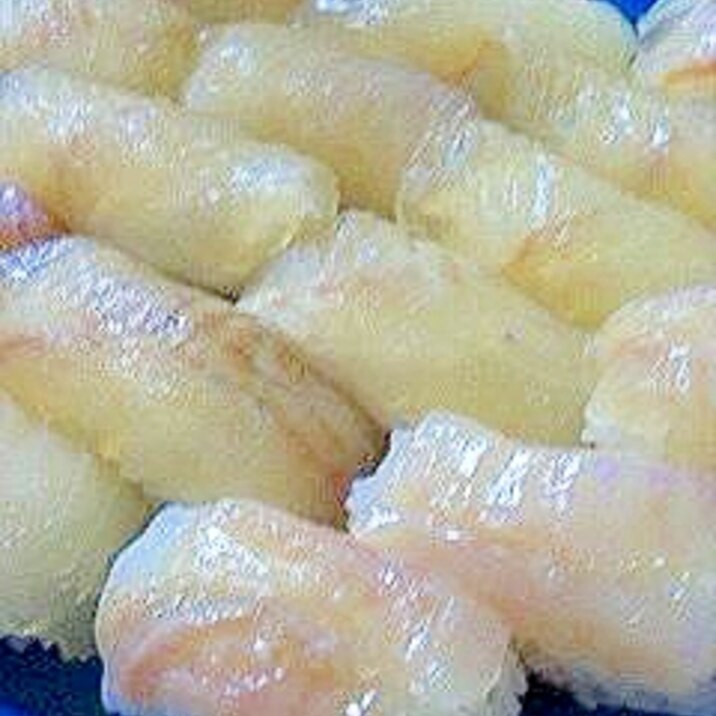 ヒラメの昆布〆ｄｅにぎり寿司
